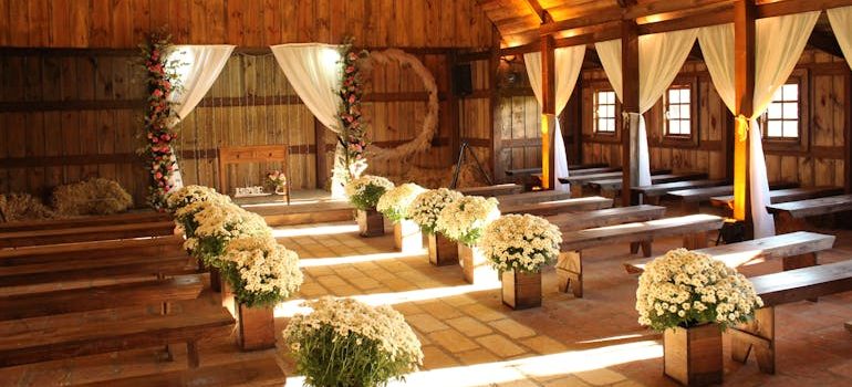Photo of Wedding Setup